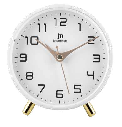 [JA7100B] SVEGLIA QUARZO MOVIMENTO CONTINUO BIANCA LOWELL