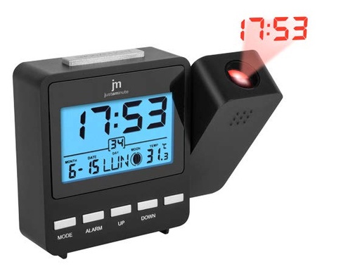 [JD9710] SVEGLIA DIGITALE CON PROIEZIONE NERO LOWELL