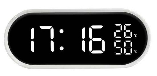 [JE5110B] SVEGLIA DIGITALE - BIANCA - LED BIANCHI LOWELL