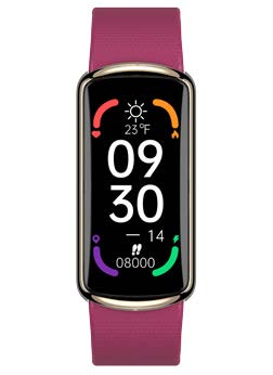 [PJS0012V] SMART WATCH BRACELET DIG. IP68  ROSA GOLD/VIOLA
