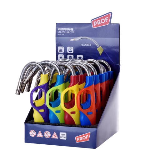 [P40411616] ACCENDIGAS FIAMMA FLEX BICOLOR SPRAT MP LIGHT ESPO 20PZ. POLY