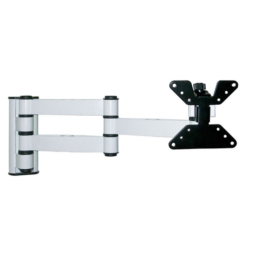 [LCD30BN] SUPPORTO TV A MURO BRAVO MODELLO LCD30 PER TV LCD DA 10" A 26" CON 3 SNODI COLORE BIANCO 