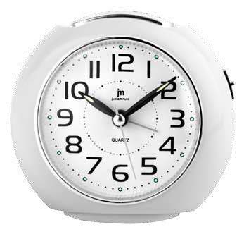 [JA7106B] SVEGLIA AL QUARZO ANALOGICA CON LUCE SNOOZE MOVIMENTO CONTINUO SILENZIOSO BIANCA