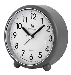 [JA7108TG] SVEGLIA Q.ZO MOV. CONTINUO TONDA- GRIGIO