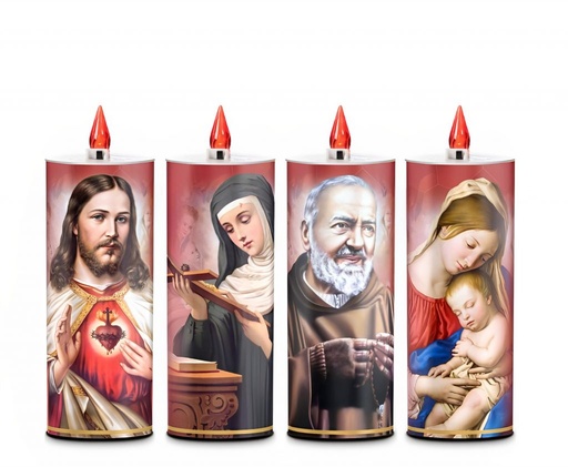 [LUM40ELEB] LUMINO LED A BATTERIE STILO AA INCLUSE DURATA 150GG  Ø 6 CM. - H 17 CM. COLORE BIANCO