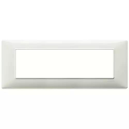 [VIW1465702] PLACCA 7 MODULI, TECNOPOLIMERO, AVORIO