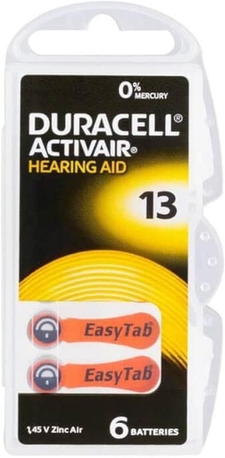 [DA230N] PILE DURACELL ACUSTICA  ZINCO ARIA  BL. 6 NEW DA230N/DA10N