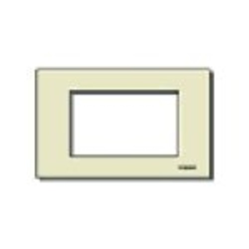 [VIW08657A] PLACCA VIMAR RESINA A SCATTO AVORIO SERIE 8000 3 POSTI