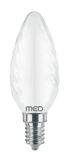 [C35TORFL041440SM] TORTIGLIONE FILOLED 4W 450LM E14 4000K SMERIGLIATO  MED