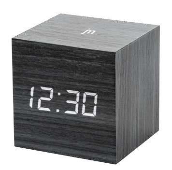 [JD9537N] SVEGLIA  LED LEGNO USB LOWELL