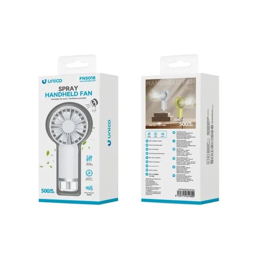 [FN5018] VENTILATORE UNICO RICARICABILE  PORTATILE CON NEBULIZZATORE AD ACQUA