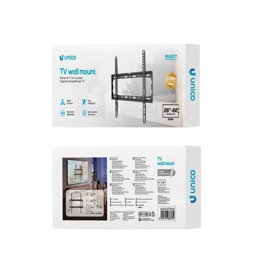 [MU6377] SUPPORTO TV A MURO UNICO  PER TV LCD 26''- 60''