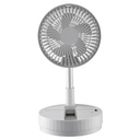 VENTILATORE VINCO RICARICABILE A PIANTANA PIEGHEVOLE Ø18CM. - ALTEZZA FINO A 80CM. POTENZA 4.8W 3 VELOCITA' 
