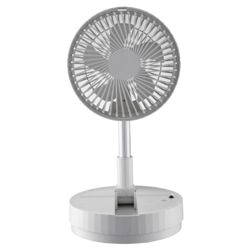 [V70629] VENTILATORE VINCO RICARICABILE A PIANTANA PIEGHEVOLE Ø18CM. - ALTEZZA FINO A 80CM. POTENZA 4.8W 3 VELOCITA' 