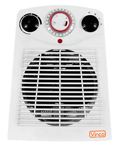 [V70303] TERMOVENTILATORE VINCO 2 SET DI POTENZA 1000W - 2000W TERMOSTATO E TIMER 24H 