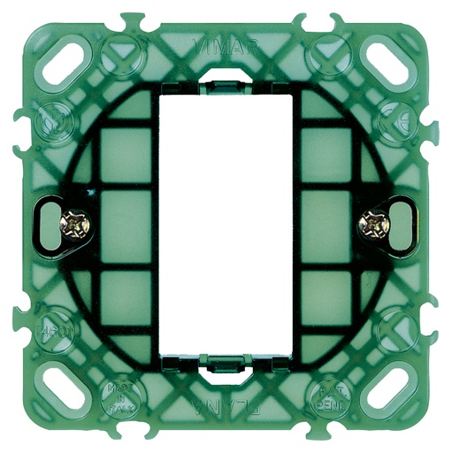 [VIW14601] SUPPORTO VIMAR PER SCATOLA TONDA CON GRIFFE SERIE PLANA 1 POSTO