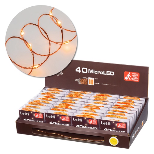 [L69985] CATENA 40 MICROLED 3XAA 4M PDQ