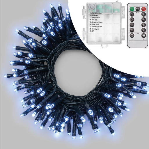 [L41073] CATENA TL-IR 180 LED TELECOMANDO 15F 0,5+7,2M