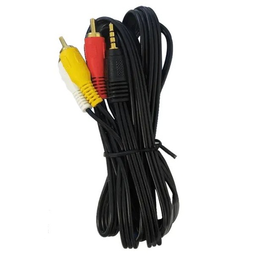 [VD033] CAVO AUDIO 3X RCA 1,8M NERO