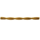 CAVO ELETTRICO TRECCIOLA 2X1 TESSUTO ORO  50MT. IMQ