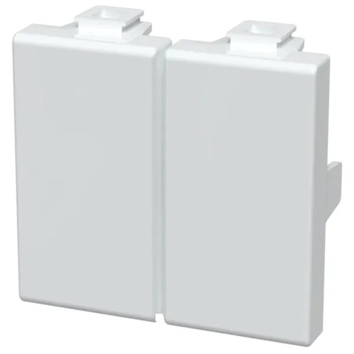 [AI189570] TAPPO COPRIFORO DOPPIO BIANCO SERIE AVP