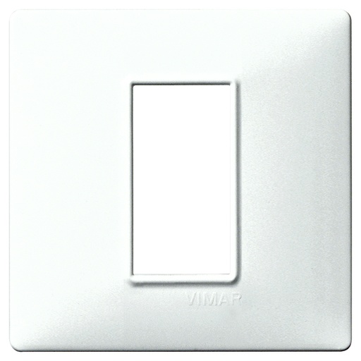[VIW1464101] PLACCA VIMAR TECNOPOLIMERO SERIE PLANA BIANCO 1 POSTO