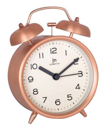 [JA7111R] SVEGLIA Q.ZO 14CM MOV. CONTINUO BRONZO