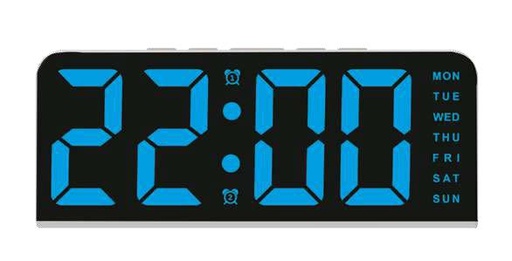 [JD9541A] SVEGLIA DIGITALE LED COLORATI USB - AZZURRO