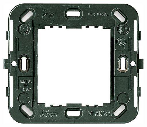[VIW17087] SUPPORTO VIMAR PER SCATOLA QUADRA E ROTONDE SERIE IDEA 2 POSTI CON VITI