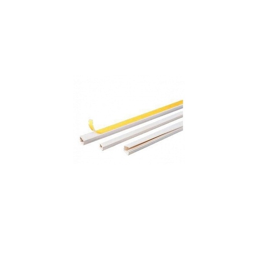 [FG18321] CANALINA FAEG CHIUSA BIANCA 1 SCOMPARTO ADESIVA 10X10MM IP40 2MT