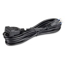 [5005N] PROLUNGA ELETTRICA MED SPINA E PRESA 2P+T 10A 250V SEZ. 3X0.75 5MT NERO