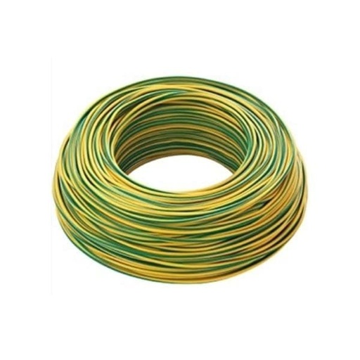 [CAV1X1.5FS17GV] CAVO ELETTRICO UNIPOLARE FS17-450/750V 1X1.5MMQ GIALLO/VERDE  100 MT. IMQ
