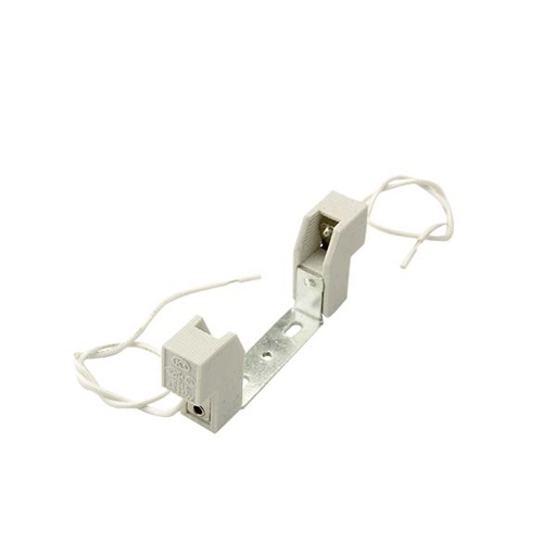 [F1183] PORTALAMPADA PER ALOGENE R7S PER LAMPADE Z LUNGHEZZA 78MM CON STAFFA CAVI 25CM E FORI Ø4.5MM FAI 