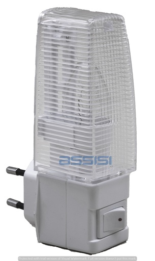 [6007] PUNTO LUCE C/LAMPADINA INCAND. 7.5W C/INTERRUTTORE MED