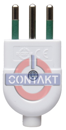 [CT1001B] SPINA CIVILE CONTAKT 2P+T 10A S11 ASSIALE BIANCO