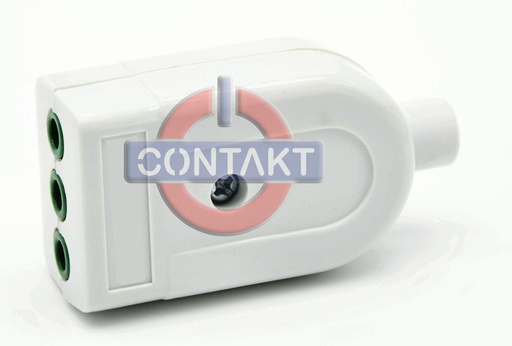 [CT1002B] PRESA CIVILE CONTAKT 2P+T 10A  P11 250V STD ITA  BIANCO