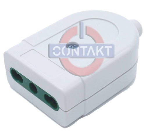 [CT1004B] BIPRESA CIVILE CONTAKT 2P+T 16A P17250V P17/11 BIANCO