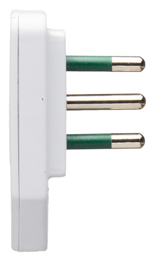 [CT1005NSP] SPINA CIVILE CONTAKT ULTRA PIATTA A SQUADRA 90° 2P+T 10A SPA11 250V  NERO