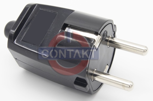 [CT1008N] SPINA CIVILE CONTAKT  2P+T 16A S31 250V STANDARD TEDESCO NERO