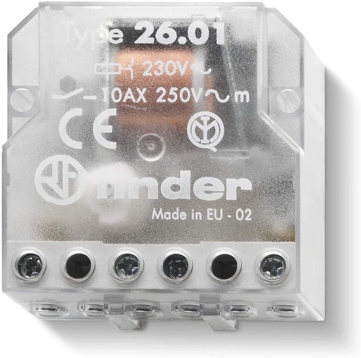 [FIN260182300000] RELÈ  ELETTROMECCANICO AD IMPULSI 1NO AC50HZ 230V FINDER