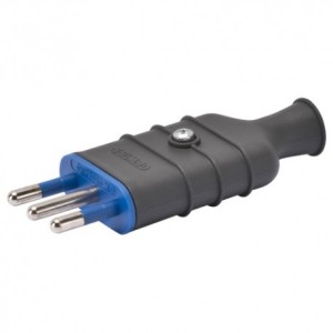 [GEWGW28004] SPINA CIVILE E INDUSTRIALE GEWISS  2P+T 10A S11 250V NERO