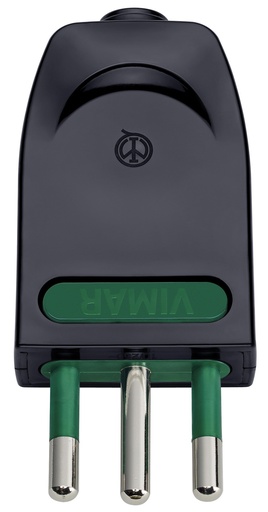 [VIW00203] SPINA CIVILE VIMAR 2P+T10A ORIENTABILE S11-SPB11 NERO