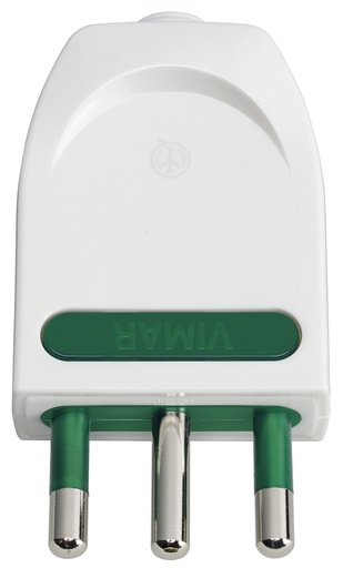 [VIW00204B] SPINA CIVILE VIMAR 2P+T16A ORIENTABILE S17-SPB17 BIANCO