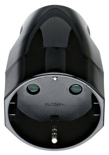 [VIW00250] PRESA CIVILE VIMAR 2P+T16A  STANDARD TEDESCO 250V  NERO