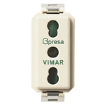 [VIW08145] FRUTTO VIMAR BIPRESA 2P+T 16A DA INCASSO 10/16A 250V SERIE 8000