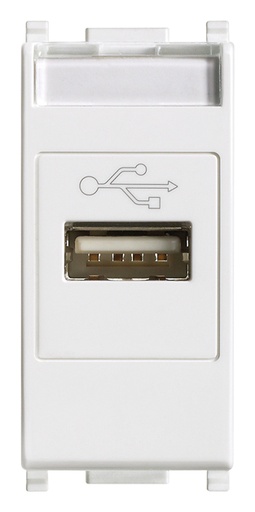 [VIW14345] FRUTTO VIMAR PRESA USB SERIE PLANA BIANCO