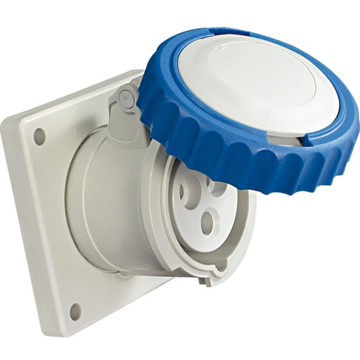 [FG23681] PRESA INDUSTRIALE A PARETE CEE FAEG INCLINATA 2P+T 16A 230V IP67 BLU