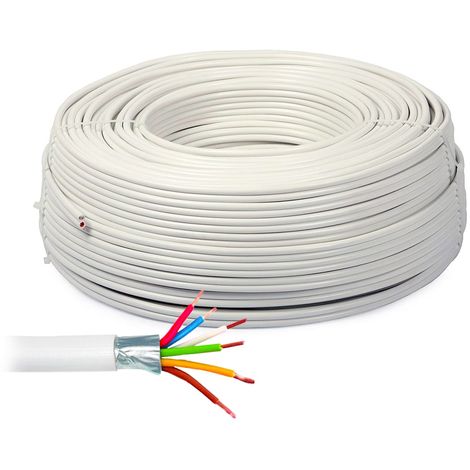 [GL89200] CAVO MATSUYAMA ALLARME CCA SCHERMATO 6X0.22MM-2X0.5MM 100MT GL89200