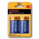 PILE KODAK ALKALINE MAX TORCIA D BL. 2  KMAX1300