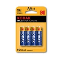 PILE KODAK ALKALINE MAX STILO AA BL. 4 KMAX1500